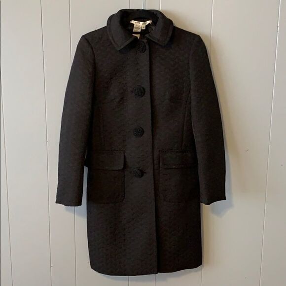Max Studio Black Brocade Jacket Size 4 - Picture 1 of 5